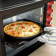 Bộ 1/4 khay nướng pizza bằng thép carbon có lỗ thông hơi, phù hợp cho cả người nấu ăn nghiệp dư và thợ làm bánh chuyên nghiệp. - Nhiều màu - Xem 10