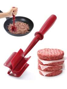 1pc Practical Non-Stick Mixing Kitchen Home – Ideal Personalised Gifts For Home Cooks & Bakers - Red - View 3