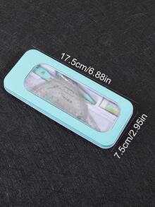 7件套绘图尺套装，包含尺子、橡皮擦及其他工具，创意金属盒包装，经久耐用，日常测量和绘图工具，学习必备文具 - 彩色 - 查看 3