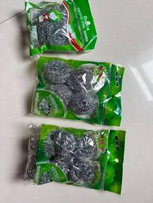 1pc/4pcs/6pcs Steel Wool Scouring Pads, Cleaning Ball, Pot Scrubber, Multi-Pack, Removes Grease - Multicolor - View 9