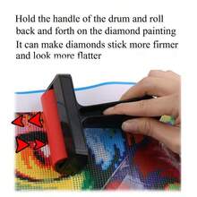 2/1pc Etching Roller Rubber Roller Art Oil Ink Printing Tool Woodcut Printing Dedicated Roller Diamond Painting Flattening Tool Strong Mud Rolling Cylinder Rhinestone Gluing And Reinforcement - Printing Roller - View 1