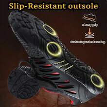 ZIITOP Barefoot Shoes Men Wide Toe Box Zero Drop Water Shoes Men For Gym Workout Minimalist Weightlifting Cross-Trainer Running Hike Grounded Footwear - 黑色 - 查看 4