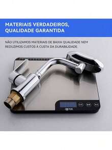Torneira Monocomando Banheiro Cascata 360° 4 Modos Aço 304 Acabamento - Falar - Visão 6