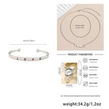 妈妈女士腕表首饰套装 - 可爱表盘腕表 + 字母项链 + LOVE 手链，温柔优雅的日常搭配，母亲节、情人节、新年理想礼物 - 白色 - 查看 6