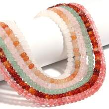 65pcs 8x5mm Natural Stone Flat Round Abacus Beads For Making Jewelry, DIY Fashion Bracelets Necklaces Men's And Women's Gifts - Oblate - View 6