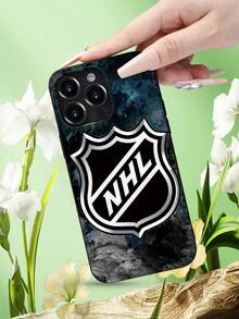 Classic  Shield Case Pattern Fashionable Men's And Women's Large Hole Anti Fall Phone Case Phone Case For IPhone 17/17PRO/17AIR/17PROMAX/16E/16/16PRO/16PLUS/16PROMAX/15/15PLUS/15PRO/15PROMAX/14/14PLUS/14PRO/14PROMAX/13/13PRO/13PROMAX/12/11( Internet Celebrity's Birthday Gift, Easter Gift, Valentine's Day Gift For Friends, Girlfriends, Boyfriends, Family) - Black - View 1