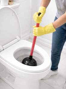 Kit 2 Desentupidores de Pia Manual – Uso Doméstico - Vermelho - Visão 7