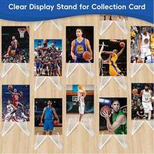 10pcs/20pcs/30pcs Acrylic Card Display Stands, Sports Card Holders, Trading Card Racks, Rating Card Displays, Baseball Card Stands, Card Storage Racks, Tarot Coin Sports Card Holders, 2.2 Inch Height - 1 - View 7