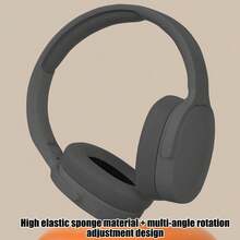 Wireless Over-Ear Bluetooth Headphones, Deep Bass Wireless Headphones With Mic, Noise Isolating, Lightweight Folding HiFi Stereo Headset For Travel/Tablet/PC/Home - 黑色的 - 查看 7