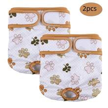 2Pcs Reusable Dog Diapers Dog Diaper Liners Female Female Dog Diapers Female Elderly Dog Incontinence Dog Diaper Female - Multicolor - View 17