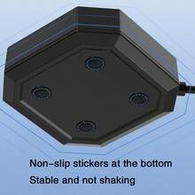 AITALK 13合1 USB-A & Type-C 集线器，带 RGB 灯效 - 即插即用扩展坞，兼容笔记本电脑、鼠标、键盘、U盘等设备 - 白色 - 查看 5