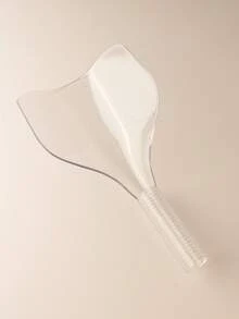 1pc Handheld Transparent Face Shield, Hair Styling Spray Mist Protector, Haircut Bangs Debris Guard, Multi-Functional Face Mask - Multicolor - View 2