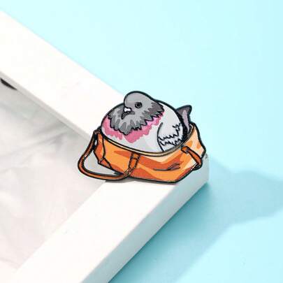 Pigeon Enamel Brooch Pin Fashion Decorative Brooches Ornaments Lapel Bag Badges Jewelry Gifts