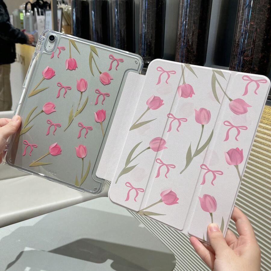 适用于华为MatePad SE 11英寸平板电脑的保护套,MatePad 11.5S,三折式设计,磁吸式闭合,高透明亚克力后盖带笔槽,智能休眠/唤醒功能;也适用于红米Pad 2 11英寸/红米Pad SE 11英寸平板电脑的保护套,iPad A16保护套 - 無色 - 查看 1