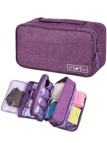 Lightweight Portable Travel Organizer Bag - Secure Zipper Pouch, Convenient For Storing And Efficiently Organizing Various Items (Random Color Depth) - Multicolor - View 6