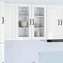 vidaXL Hochglanz Weiß Küchenschrank 80 X 31 X 80 Cm Aus Holzwerkstoff - White - View 1