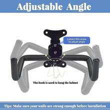 Bike Wall Mount 2 Pcs Horizontal Bike Rack Adjustable Heavy Duty Bike Hook For Garage Indoor Bike Storage - Black - View 6