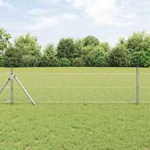 vidaXL Sechseckzaun Silber 0,8 X 50 M Verzinkter Stahl - A - Xem 1