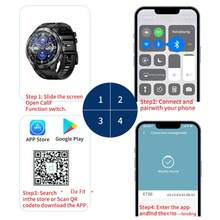 O novo smartwatch da LIGE possui bateria de 1100 mAh, lanterna LED, previsão do tempo, resistência à água para uso diário, mais de 100 modos esportivos, lembrete de chamadas, gravação de atividades físicas e é um relógio inteligente para esportes e atividades ao ar livre, unissex, com o mesmo estilo. - Preto - Ver 9