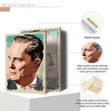 1pc Joseph Beuys Topo Pop Art Poster Art Gift, Suitable For Bedroom, Office, Living Room, Wall Decor, Home And Dorm Decor Canvas Wall Art, Fashion Girl Art, Inspirational Quote Art, Home Decor, Wall Hanging Canvas - Multicolor - View 6