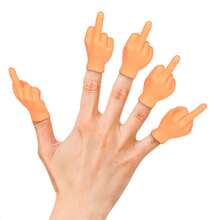 2/10pcs Random Color And Style Mini Rubber Finger Puppets - Realistic Cute Finger Toys - Puppet Show Prank Party Favors - Pet Cat Interactive Toys - Office Stress Relief Prank Gifts - Multicolor - View 10