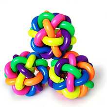 1pc Colorful Bell Pvc Material Toy Ball For Pet Cat And Dog Interactive Play - Multicolor - View 4