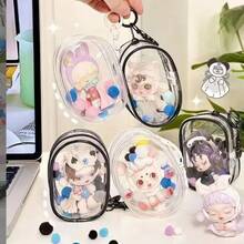 1PC Classification Specific Transparent Storage Bag, Compact And Practical, With Keychain Anti Loss Design, Suitable For Jewelry, Headphones, Data Cable Partition Storage, Solving The Problem Of Travel Item Classification And Storage - trắng - Xem 3