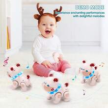 3岁以上儿童遥控智能电子小狗玩具，会跳舞、播放音乐、发光，有助于培养孩子的动手能力和爬行技能，适合男孩女孩，是节日、生日、圣诞节、新年、万圣节、复活节的理想礼物。 - 彩色 - 查看 10