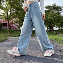 Preppy Style Cute Women Pink Curb Sneakers Thick Sole Lace-Up Lightweight Casual Shoes For School Girls - 粉色 - 查看 2