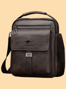 Unisex Vintage Fashionable Casual Business Handbag With Detachable Shoulder Strap, High-End ,Fathers Day Gift ,City Bag - Multicolor - View 8