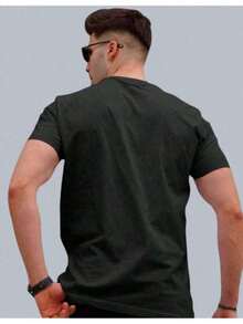 Men's Corinthians Short Sleeve T-Shirt, Unisex Sportswear - màu đen - Xem 3