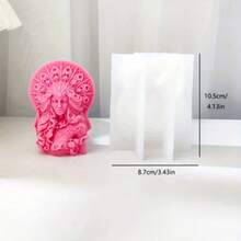 Minimalist Practical Multi-Functional Queen Bee Candle Silicone Mold - White - View 4