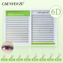 500 piezas de extensiones de pestañas premontadas, 3D/6D/9D/10D/20D/30D, longitud mixta de 8-15mm, rizo D, puntas afiladas, extensiones de pestañas esponjosas premontadas hechas a mano - D - Ver 40