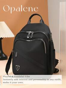 Malist Flower Embroidery Functional Backpack For Women, Business Casual Commuting Travel Backpacks, Cute Multi-Compartment Versatile Computer Daypack, Portable Campus School Bag For Junior High School And College Students, School Backpack, Elementary School, Middle School, High School, Back To School Bags, Waterproof, Lightweight, Classic Casual, Suitable For Teen Girls Women College Students, Teacher, Perfect For Back To School, First Day Of School, Middle School, High School - Nhiều màu - Xem 10