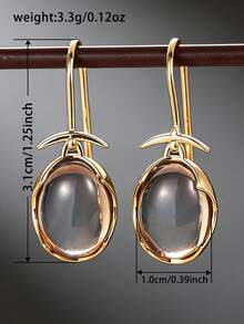 1对吊坠耳环，女士款，适合婚礼、订婚、周年纪念、派对、情人节等场合佩戴。 - 1# - 查看 8