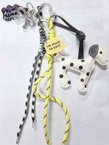 Dalmatian Dog Bag Charm, Cartoon Puppy Car Keychain, Bag Accessories, Suitable For Handbags, Backpacks, Keys - Birthday/Valentine's Day Gift For Her, Backpack Decor, Fashionable Keychain, Durable Accessory, Decorative Keyring, Accessory Enthusiast - Multicolor - View 8