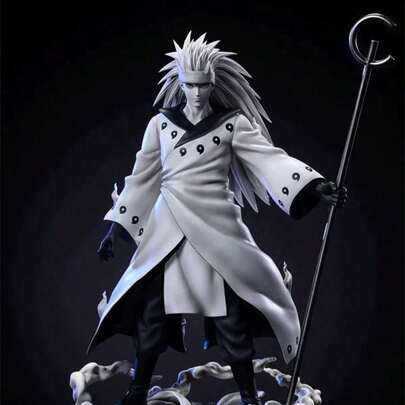 六道宇智波斑三款可替换脸部造型模型，可作桌面摆件、电脑机箱配件、家居装饰、动漫周边、小礼物、节日礼物。