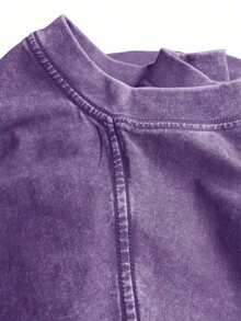 Summer TopsEasy Tiger Shirt, Di Tiger Boxy , Vintage Tigers Crop Top, Easy Tiger , Retro Tiger , Easy Tiger T-Shirtcotton High-Quality Pure Vintage Co - Purple 02 - 查看 3