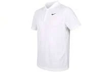 Áo Polo thể thao ngoài trời Nike Court Dri-FIT Logo màu trơn, màu trắng - trắng - Xem 13