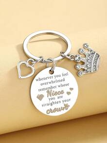 Auntie's Best Niece Gift For My Niece Auntie's Niece Keychain Gift Auntie's Cool Graduation Birthday Christmas Gift For Niece Adult Auntie Uncle - Multicolor - View 3