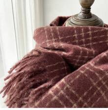 Szale damskie - G-HY42 Czerwony - Zobacz 3