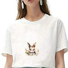 1pc/2pcs/3pcs Rabbit Heat Transfer Patches, Ironing And Washable, Applicable To T-Shirts, Jeans, Sweaters, Handbags, Pillows, Cushions. Queen - 3PCS-s - View 5
