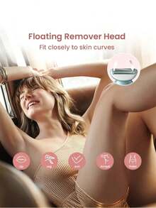 Philips BRL146/80 Women's Wet & Dry Hair Removal Shaver|Full-Body Showerproof Design|Floating 3D Skin-Following Head For Smooth, Gentle Shaving|S-Shaped Ergonomic Handle|Home & Travel Beauty Device Electric Hair Remover - 彩色 - 查看 2