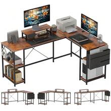 Home Office Desks - Brown - View 9