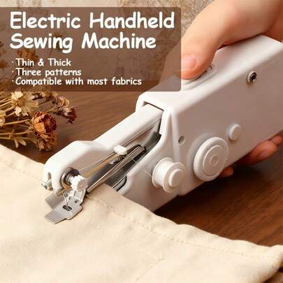 Portable Handheld Sewing Machine | Battery Powered Mini Quick Sewing Tool Suitable For Fabric And Clothing