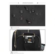 Women Shoulder Bags - Màu đỏ và đen với chữ màu hồng. - Xem 5