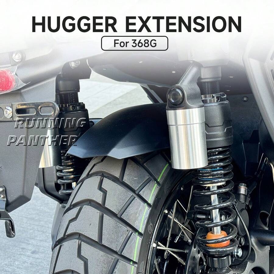 Phụ kiện xe máy: Tấm chắn bùn bánh sau, tấm bảo vệ chống văng bùn cho xe ZONTES 368G G368 368 G - A - Xem 1