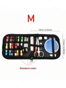 1pc Portable Sewing Kit Household Sewing Tools 10pcs/Set Thread Box Patching Needle Threader Hand Stitching Supplies Valentine DAY, Valentines Wedding, Birthday, ,Sewing ,Craft Supplies, Craft ,Sewing Supplies, Stitch, Sewing Accessories,Back To School - đen - Xem 4