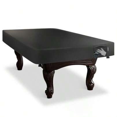 Odwmwhuh  Leatherette Pool Table Cover With Pocket 8 Feet Waterproof And Tearproof Heavy Duty Billiard Table Cover Black 100" L X 56" W X 8"H