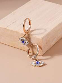 1 Pair Casual Punk Style Eye Pendant Earrings, Versatile For Daily Wear And Parties - Eyes and Earrings - View 2